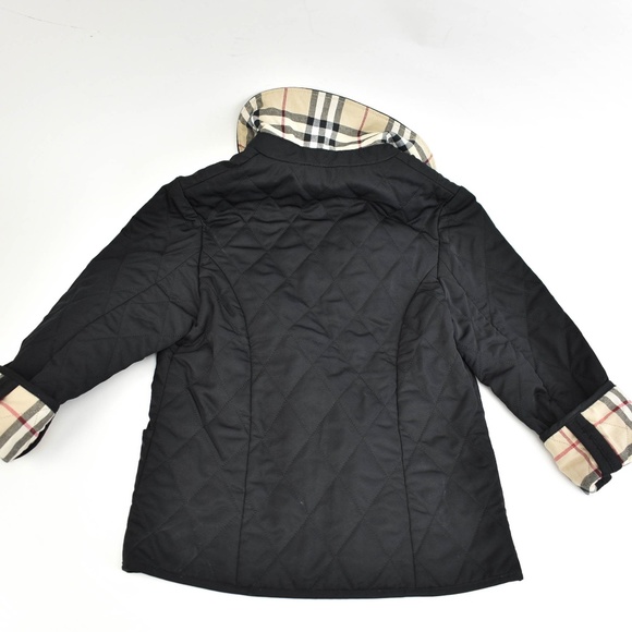 BURBERRY Black, Logo & "Nova Check" Jacket - Picture 4 of 8
